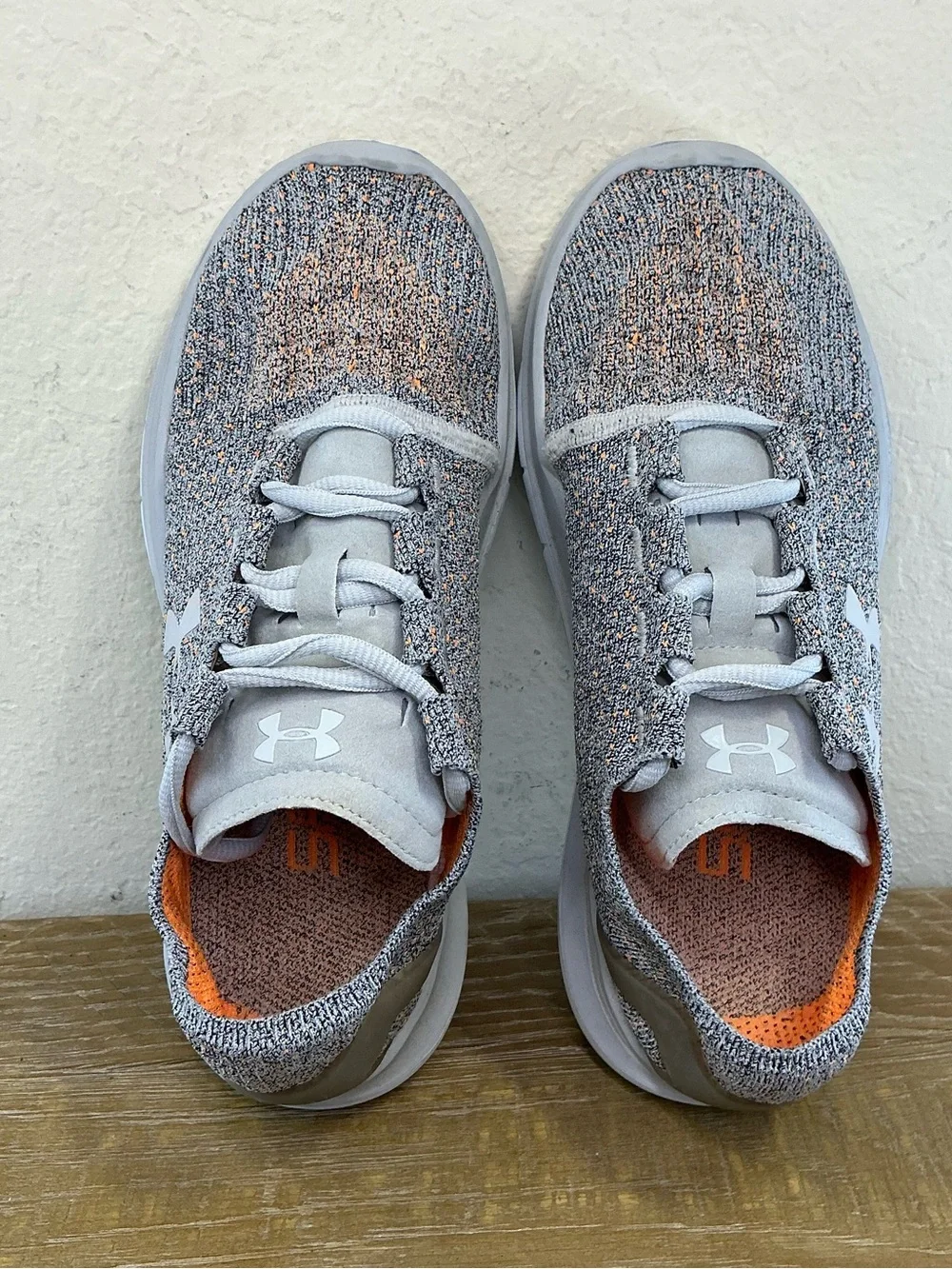 Under Armour SpeedForm Slingride Women's Size 7.5 Running Shoes Gray & Orange